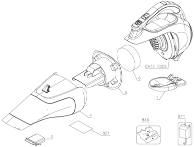 Part Location Diagram of 90555431 DeWALT FOAM FILTER